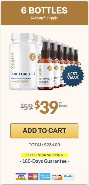 Hair Revital X 6 Bottle